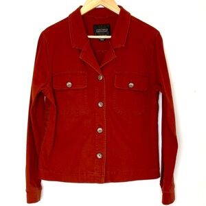 Sanctuary Ruset Rust Brick Cotton blend Shaket | Sz Med